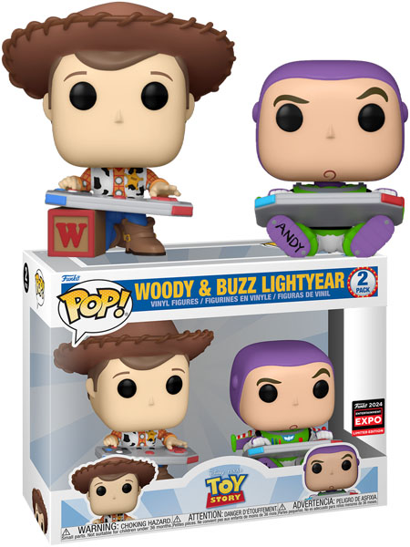 Funko POP Disney Pixar Toy Story Woody and Buzz Lightyear 2 Pack Exclusive Figure